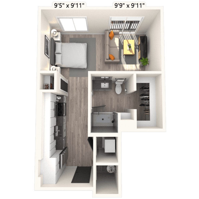 Floorplan image of unit 4419