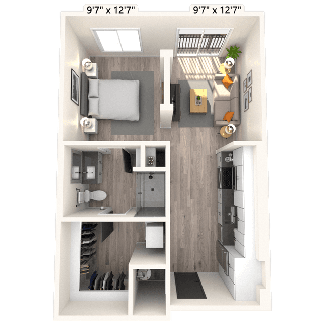 Floorplan image of unit 4416
