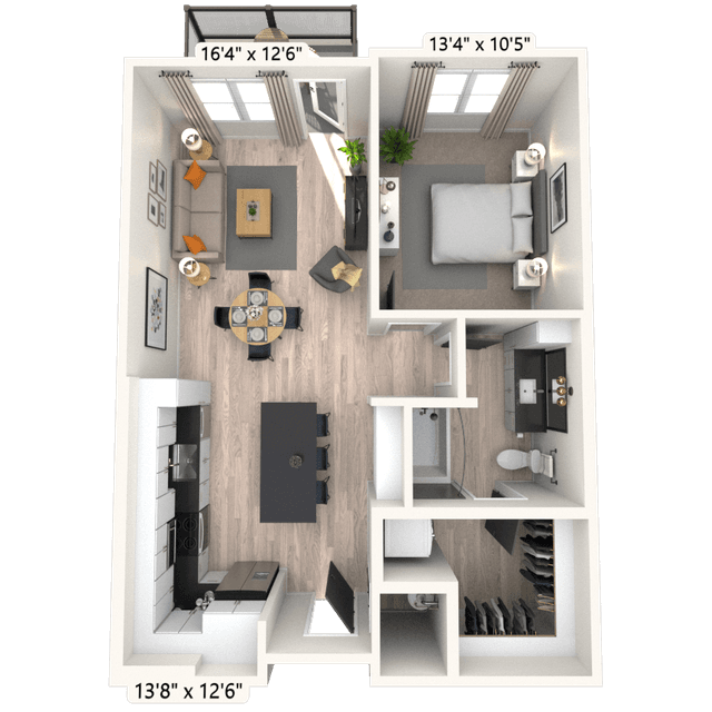 Floorplan image of unit 3022
