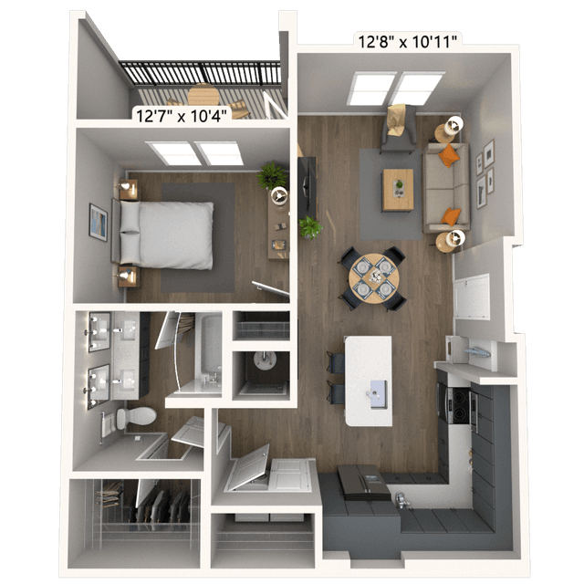 Floorplan image of unit 3109