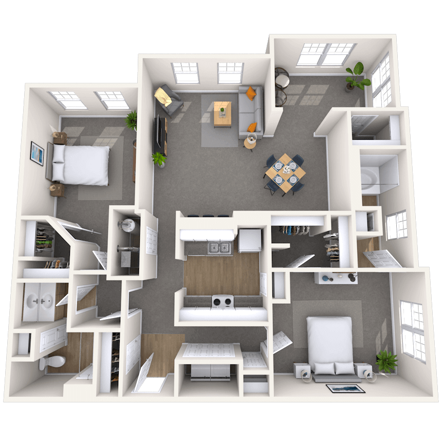Floorplan image of unit 124