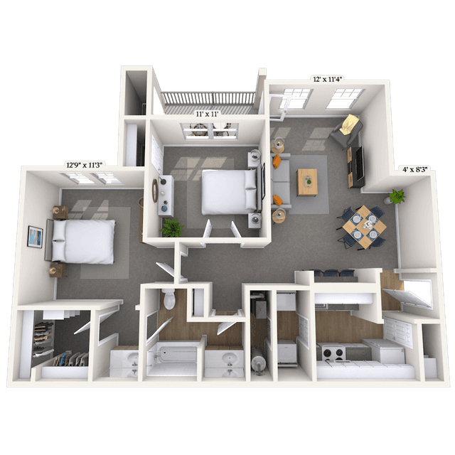 Floorplan image of unit 1005