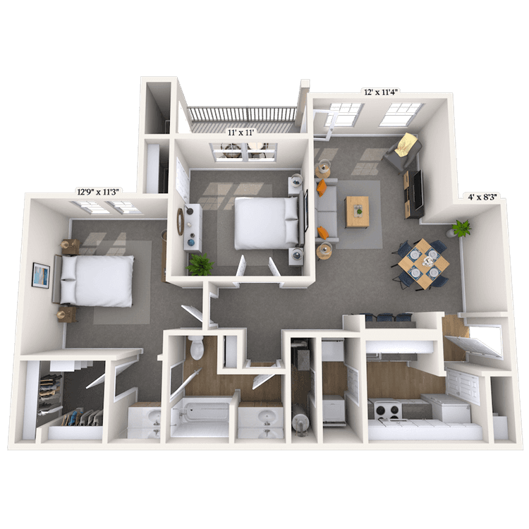 Floorplan image of unit 1010
