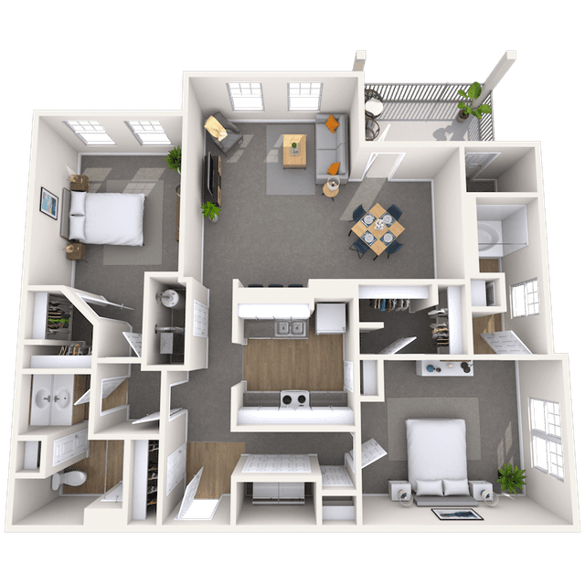 Floorplan image of unit 116