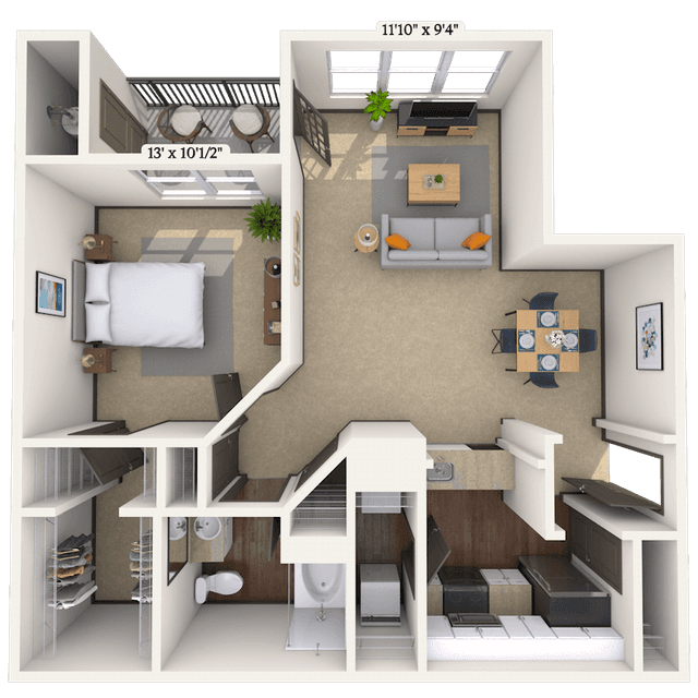 Floorplan image of unit 3149DK