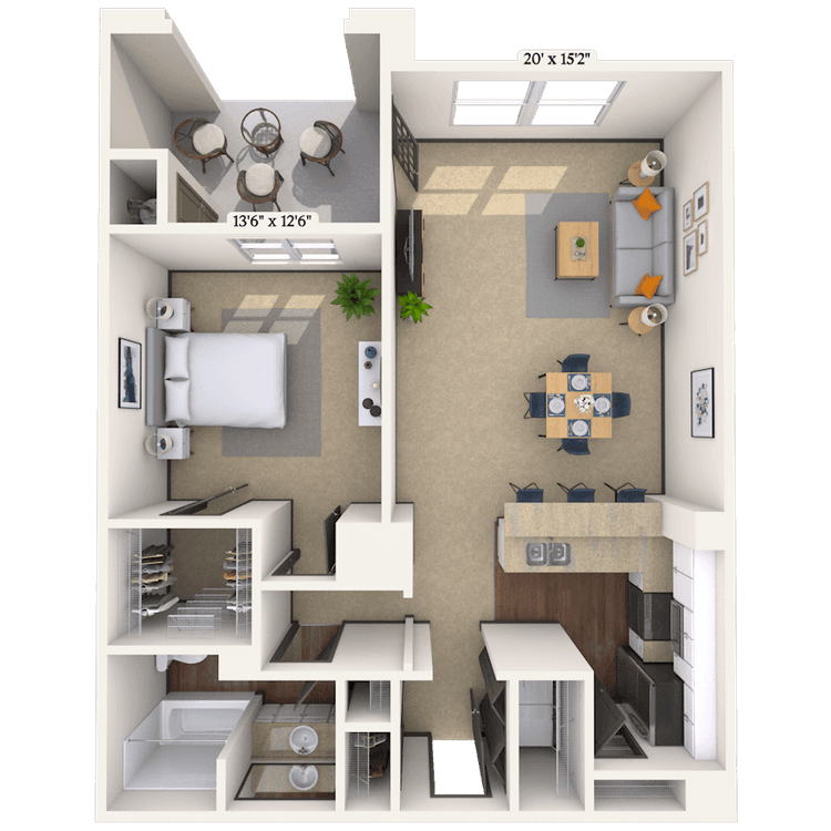 Floorplan image of unit 3449MS