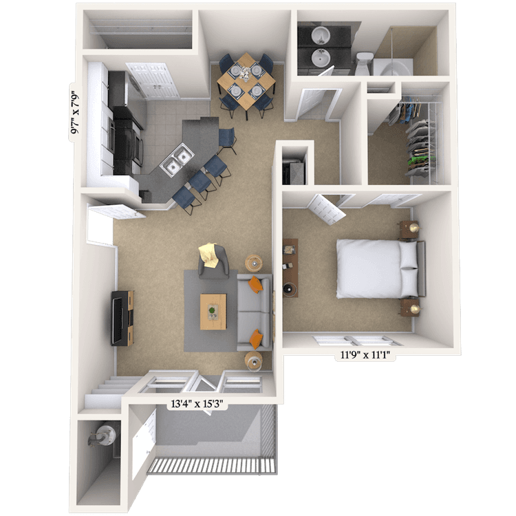Floorplan image of unit 10108