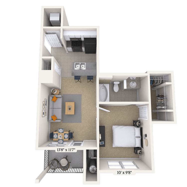 Floorplan image of unit 5867G