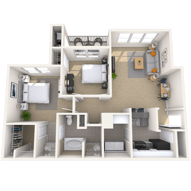 Floorplan image of unit 5850G