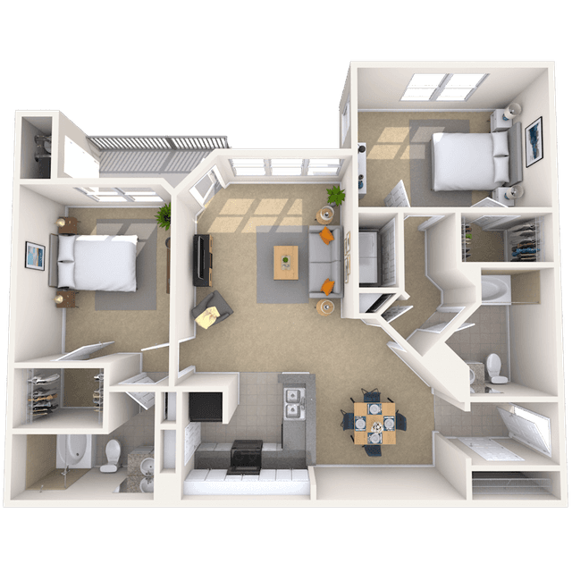 Floorplan image of unit 5833J
