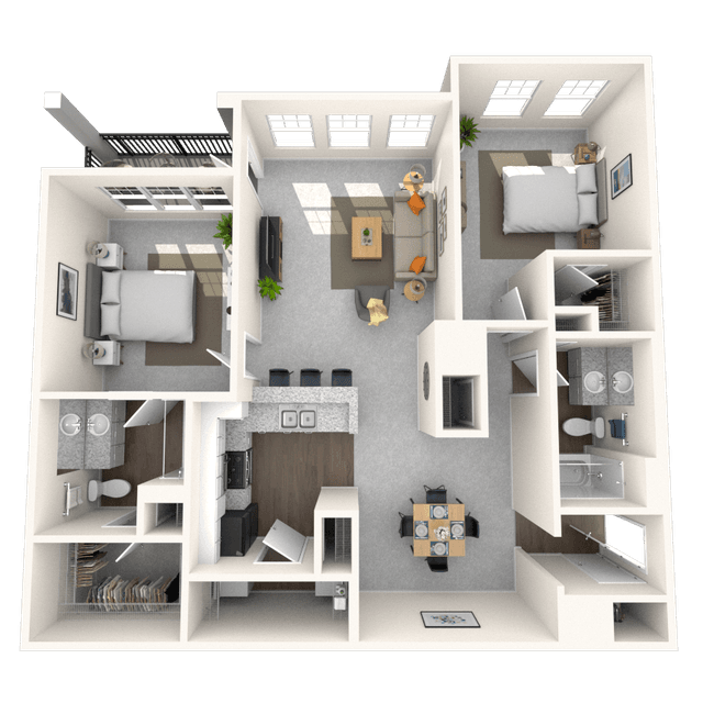 Floorplan image of unit 371