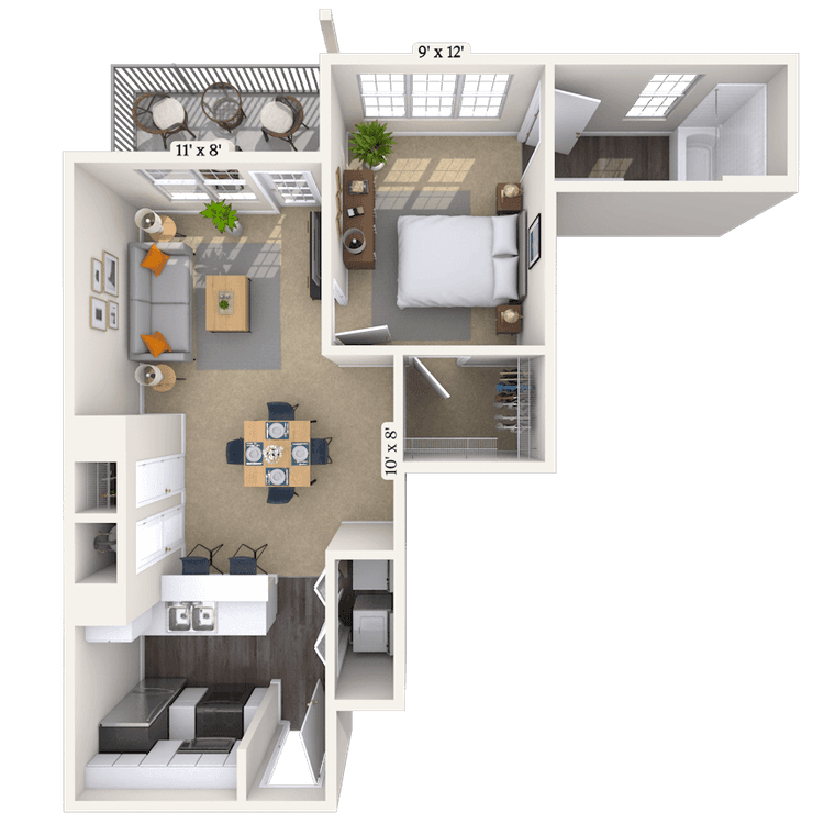 Floorplan image of unit 1041