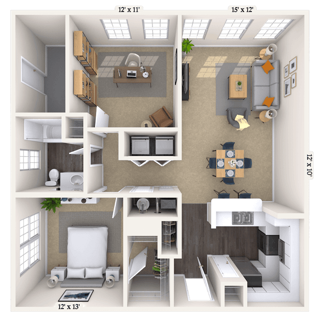 Floorplan image of unit 1003