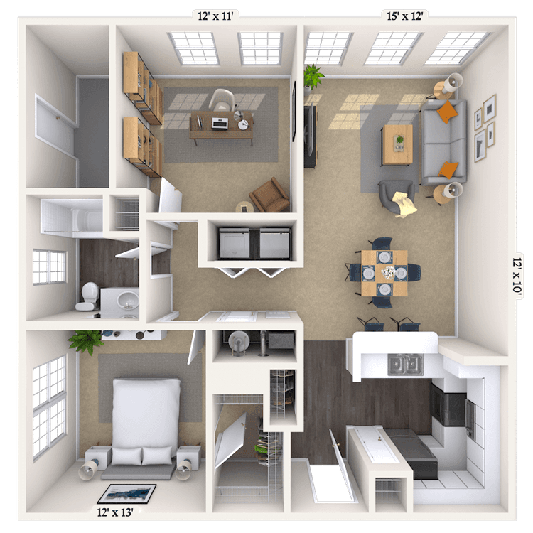 Floorplan image of unit 1003