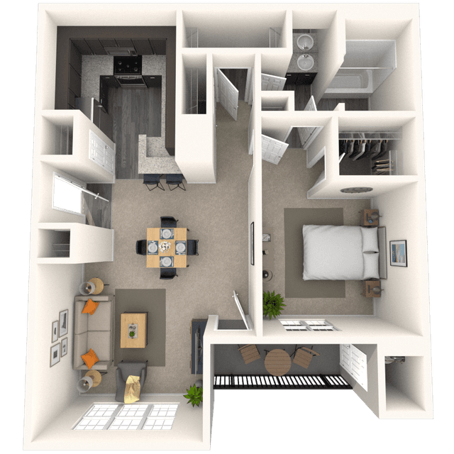 Floorplan image of unit 4929CV1