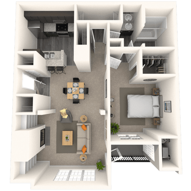 Floorplan image of unit 7044GT3