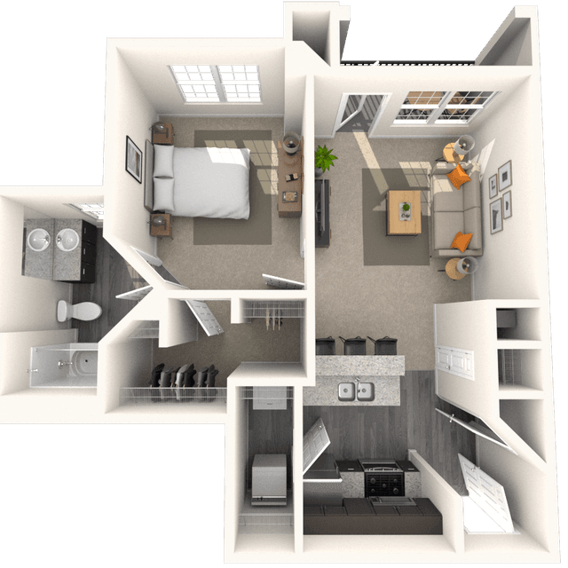 Floorplan image of unit 4902CLT
