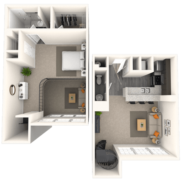 Floorplan image of unit 6866PP3