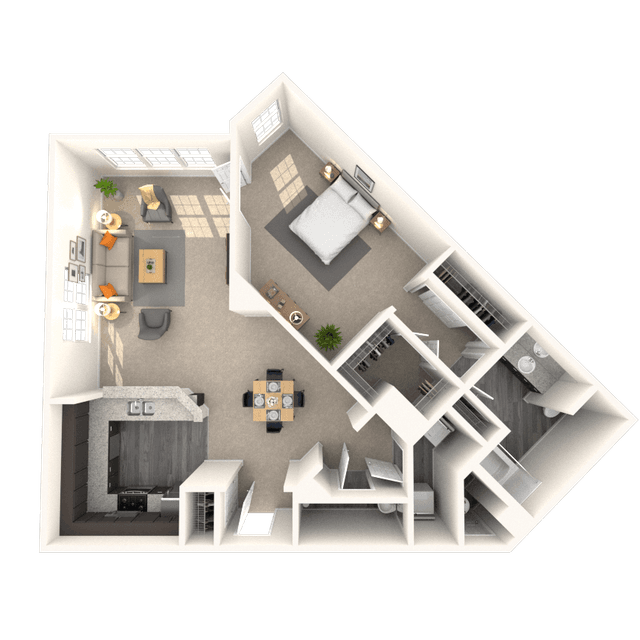 Floorplan image of unit 4833CL1