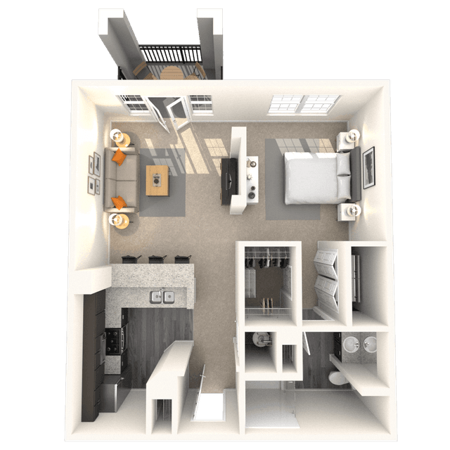 Floorplan image of unit 4866CV2