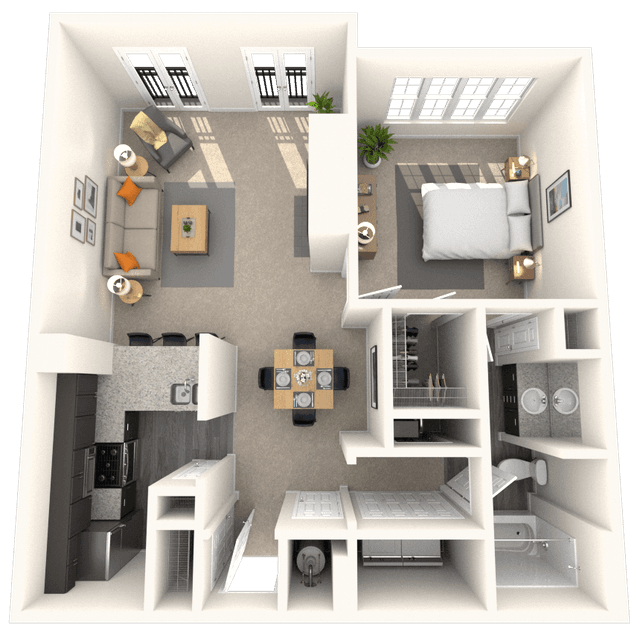 Floorplan image of unit 4863CL2