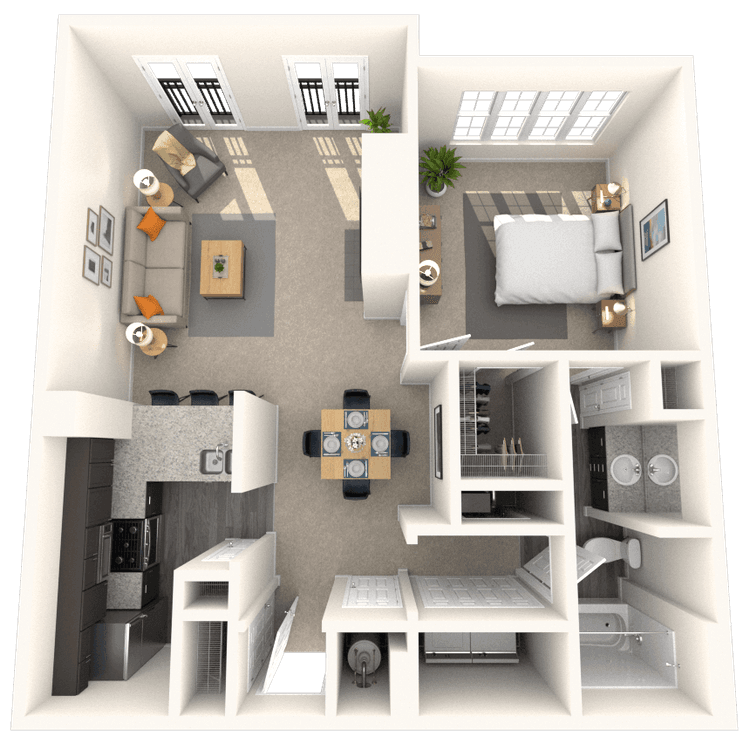 Floorplan image of unit 4864CV2