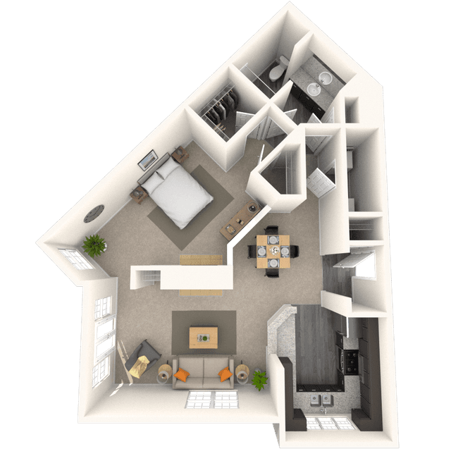 Floorplan image of unit 4880CV3