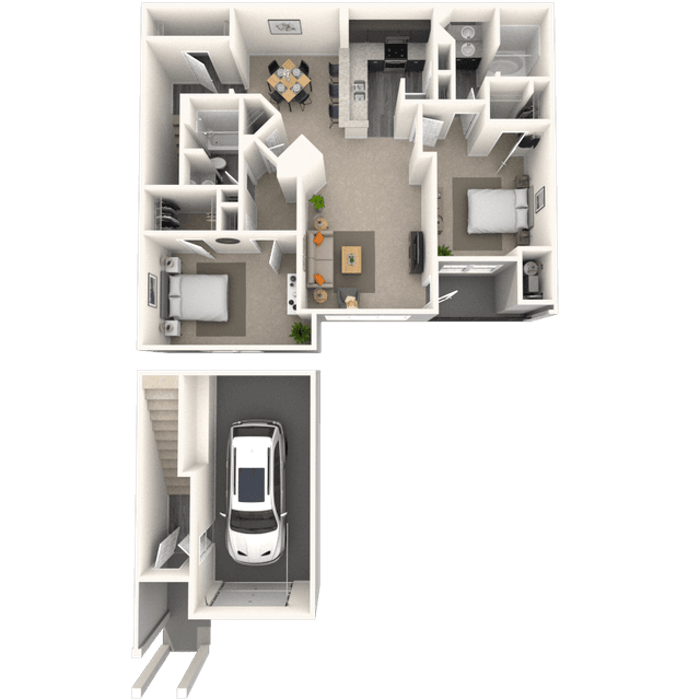 Floorplan image of unit 7017GT2