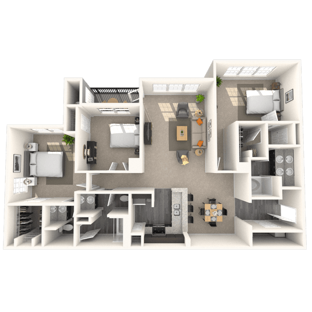 Floorplan image of unit 4933CLT