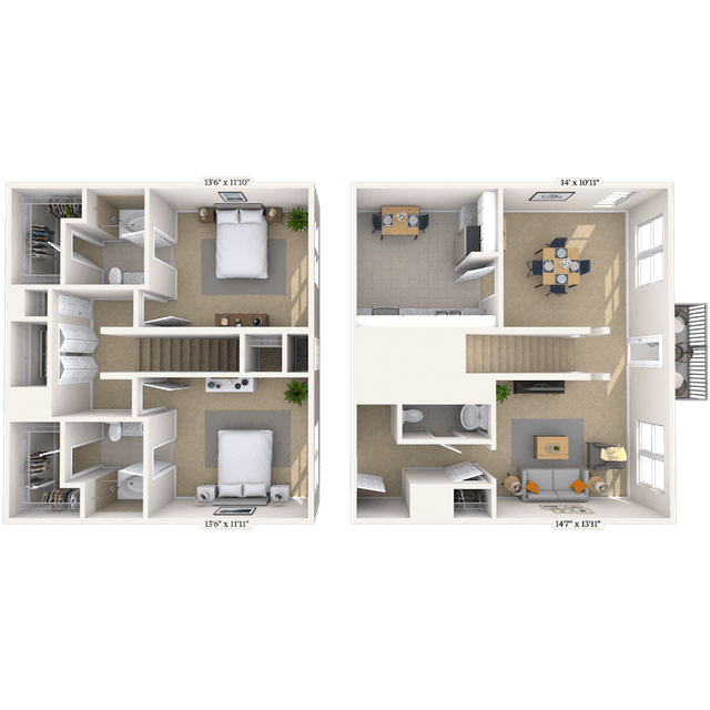 Floorplan image of unit 268