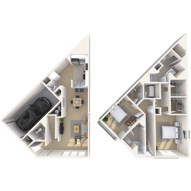 Floorplan image of unit 167