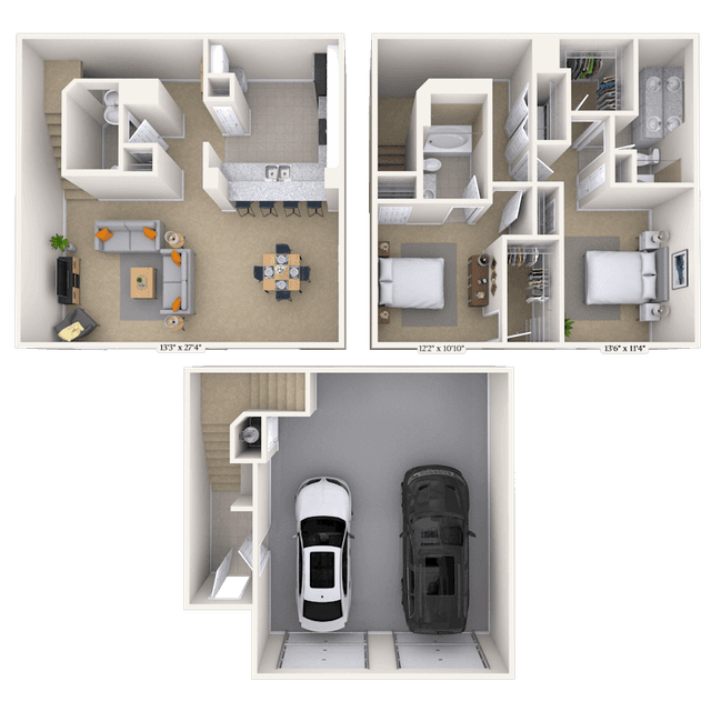 Floorplan image of unit 233