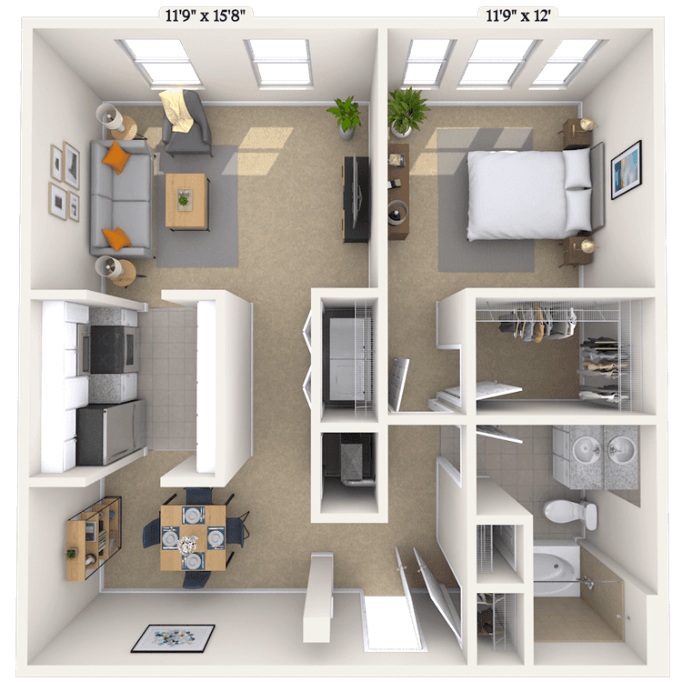 Floorplan image of unit 2218