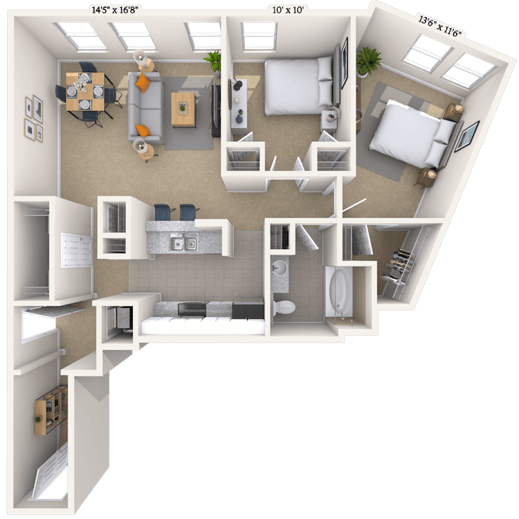 Floorplan image of unit 276