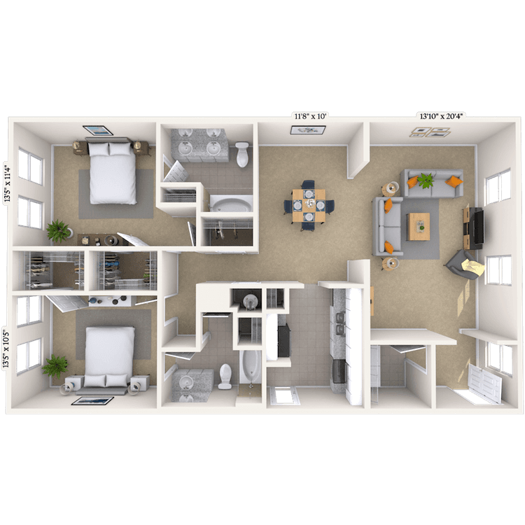 Floorplan image of unit 378