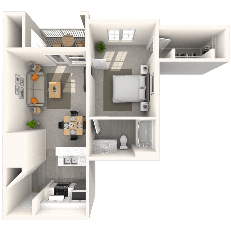 Floorplan image of unit 1357