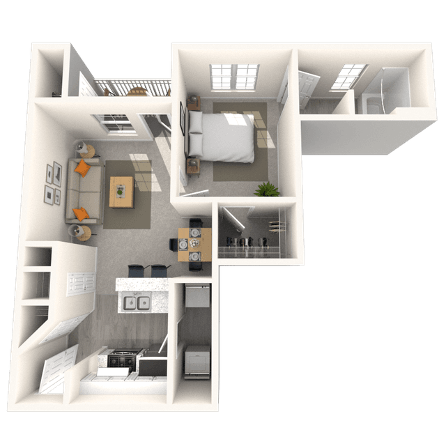 Floorplan image of unit 917