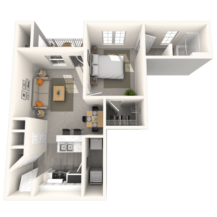 Floorplan image of unit 917