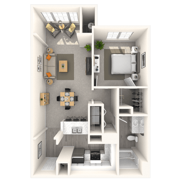 Floorplan image of unit 1230