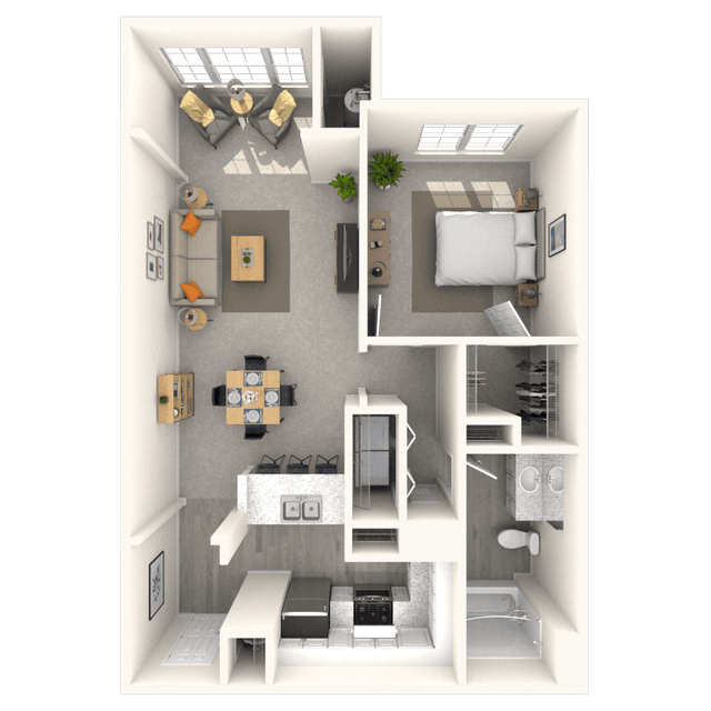Floorplan image of unit 1529