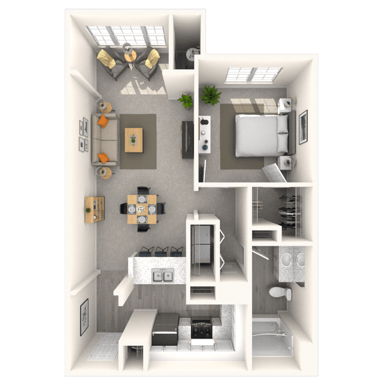 Floorplan image of unit 1557