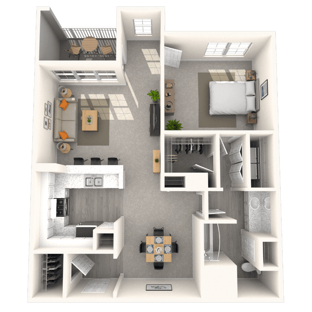 Floorplan image of unit 203