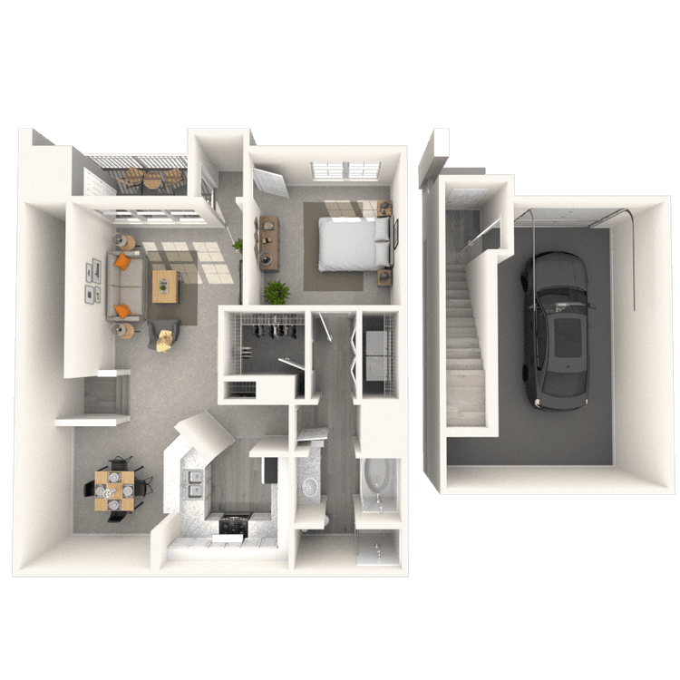 Floorplan image of unit 410