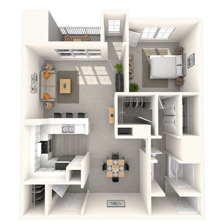 Floorplan image of unit 428