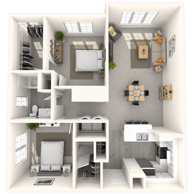 Floorplan image of unit 1347
