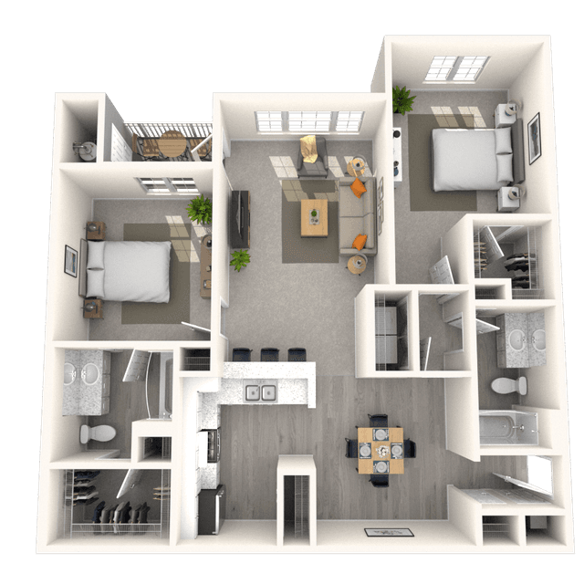 Floorplan image of unit 1217