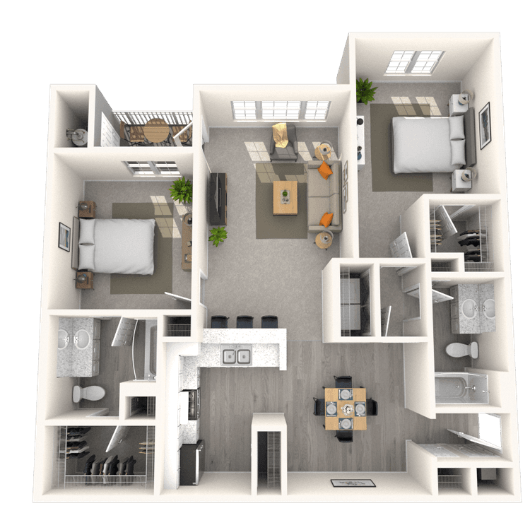 Floorplan image of unit 1336