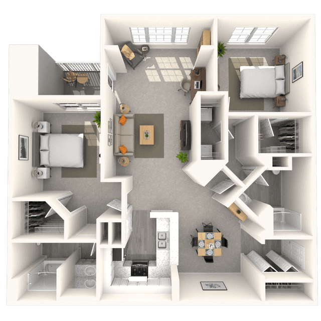 Floorplan image of unit 1562