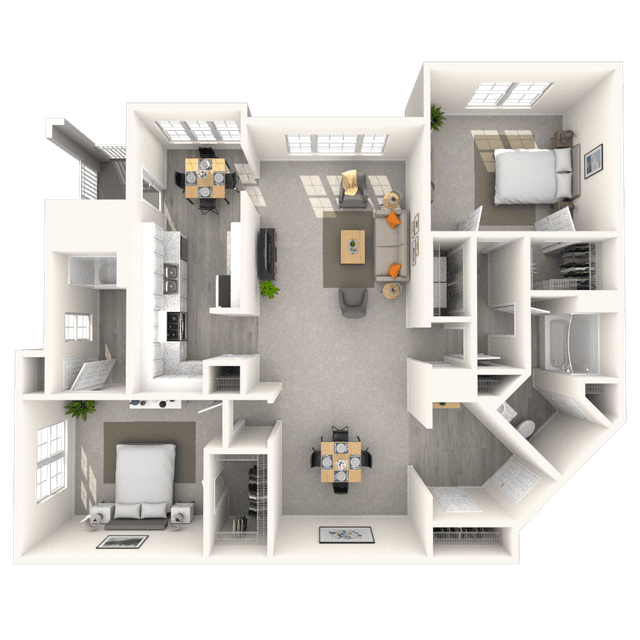 Floorplan image of unit 1748