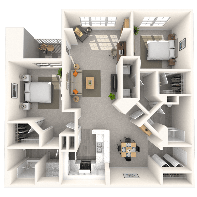 Floorplan image of unit 221